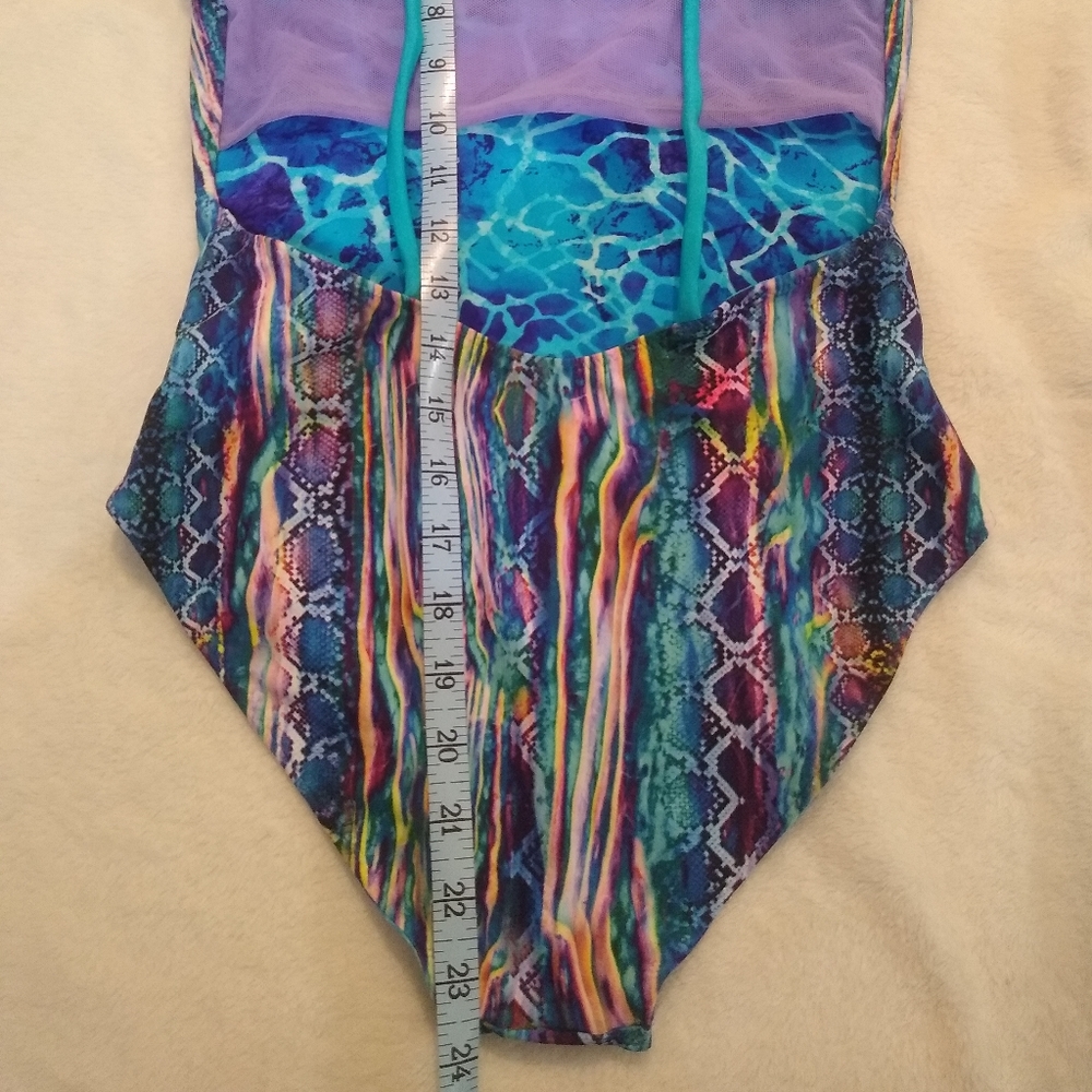 Savage swim reversible "STRIKER" one piece Swimsuit bikini bathing suit sz SMALL - Picture 11 of 12